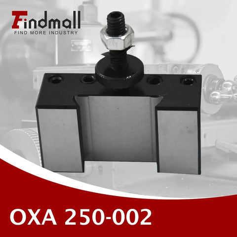 Quick Change OXA 2 Boring And Turning Tool Holder For Lathe CNC 250-002, front view showing 1/2 inch capacity, hardened steel.