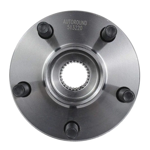 Front Wheel Hub Bearing Assembly Model 513220 For Subaru Outback Legacy 2005 To 2014 5 Lug With ABS, top view.