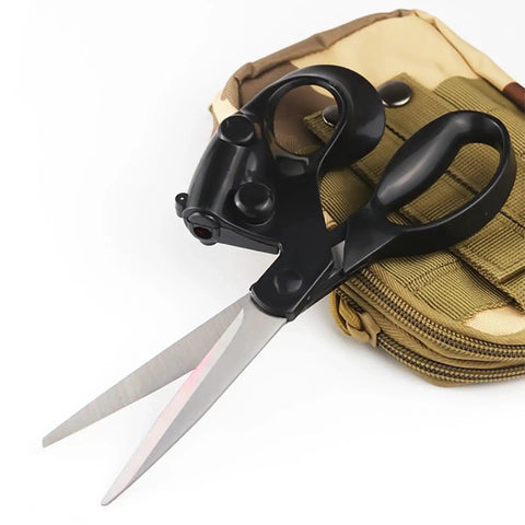 Laser Guided Scissors For Precise Fabric And Paper Cuts With Pro Grade Built In Laser Guide Ergonomic Handle Magnetic Storage