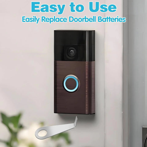 Two Pack Must Have Doorbell Key Replacement Tools For Ring Video Doorbell 2024 Release Easy Battery Swap And Secure Opening Kit Stainless Steel Screwdriver Tool Set For Quick Install Maintenance And Safe Accessory