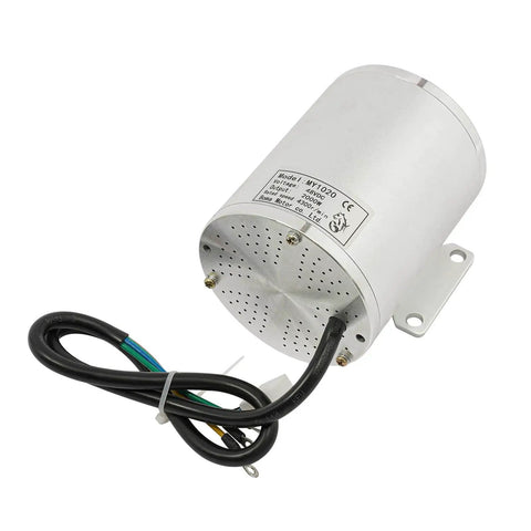 Side view of 48V 2000W Brushless DC Motor Kit With 4300 RPM 33A Mosfet Controller for electric scooter, made of iron, rust-resistant.