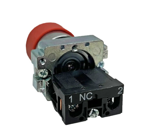 Front view of Stainless Steel Switch Guard Pack With Yellow Ring Push Button Panel Light Emergency Stop Protector Shield