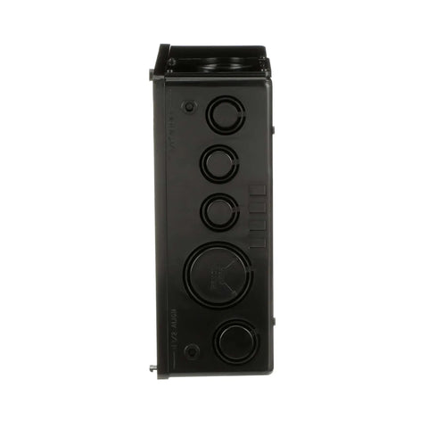 Side view of 125A Main Lug Load Center 4-Space 8-Circuit Indoor Convertible with Combination Cover, Thermoplastic NEMA 1 Enclosure