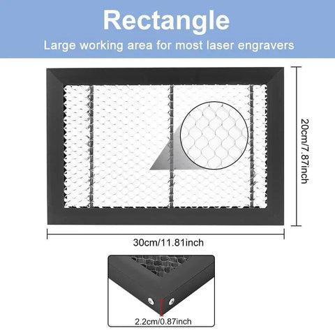 Honeycomb Working Table For Laser Engravers 11.8x7.8x0.8in Iron Surface With Fast Heat Dissipation And Desktop Protection
