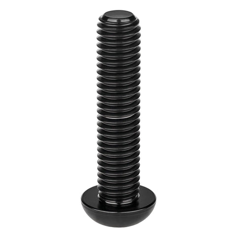 Premium Dope Titanium Button Head Bolts M6x30mm Pack Of 6 Grade 5 6AL 4V Black Titanium Alloy With 1.0mm Thread Pitch