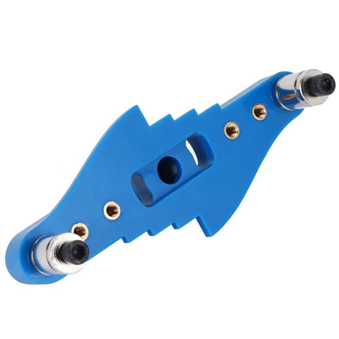 Versatile Adjustable Self Center Dowel Jig Kit With Center Scriber For Woodworking Drilling And Marking Tools blue metal tool