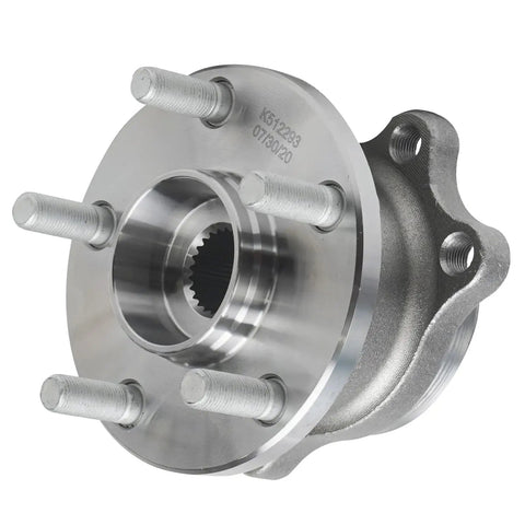 Front view of Rear Wheel Bearing Hub Assembly Pair For 2005-2009 Subaru Outback And Legacy, 5 Lug, M12x1.25, with ABS Encoder.