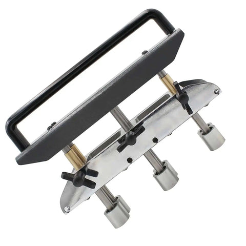 Metal Bending Tool With Three Station Roller for Roofing Sheets, 0.3 to 1.0mm thickness, close-up of V Shaped Roller Clamps