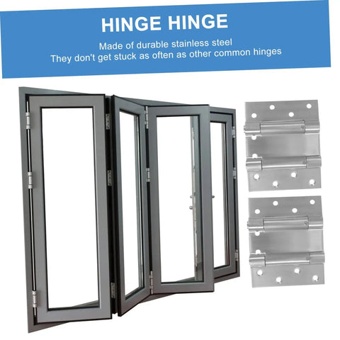 Double Acting Spring Hinge For Residential Doors, Self-Closing Door Hinge With Adjustable Tension, Heavy Duty, Easy Install