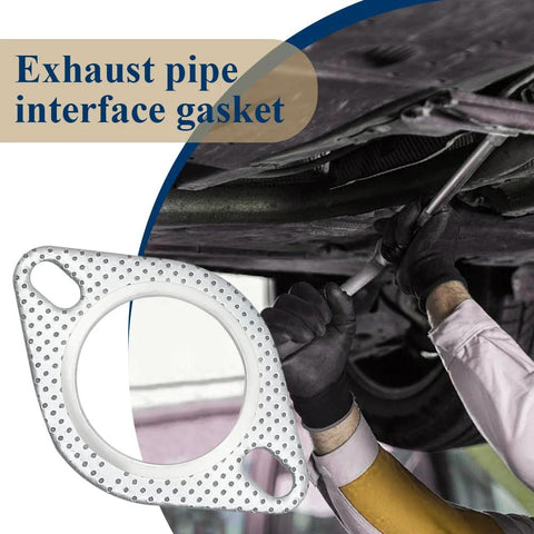 WINUERK 3-Inch 2-Bolt exhaust flange gasket; reinforced high-temperature automotive gasket