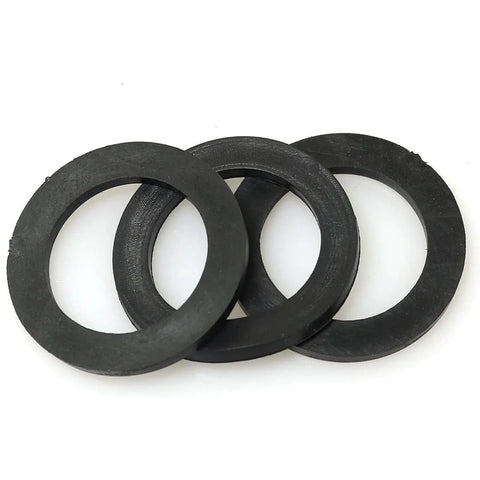 Four black rubber water meter gasket O-rings, DN25, 26mm inner diameter