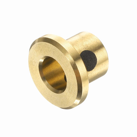 Brass flange sleeve bearing with 5mm bore, 7mm OD, 8mm height