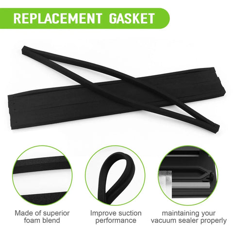 Six Pack Gasket Replacement Set For Geryon Vacuum Sealer E2900 E2901 And E5700 Keep Your Seals Tight And Suction Strong on display