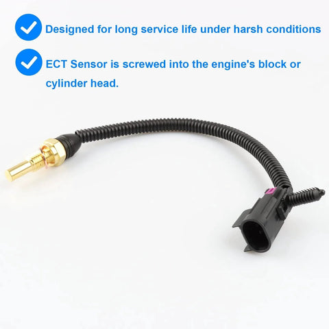 Drop In Replacement Engine Coolant Temperature Sensor 213963 12564512 Compatible With Buick Chevy GMC Isuzu Oldsmobile Saab