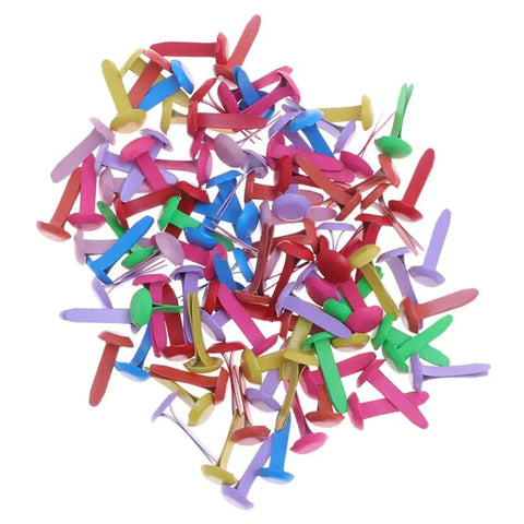 Assorted color 300Pcs Miniature Brads Round Fasteners For Crafts DIY Projects Scrapbooking Card Making Dreadlock Accessories
