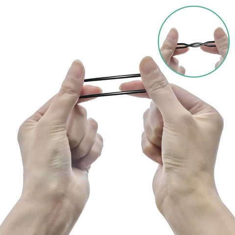 Hands stretching an O-ring from the Dope 419 Piece Universal Metric O Ring Kit With 32 Sizes Buna N 70A Rubber Seals for versatile repairs