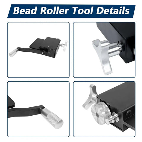 Heavy Duty Bead Roller tool for tube pipe with nylon vise jaws details