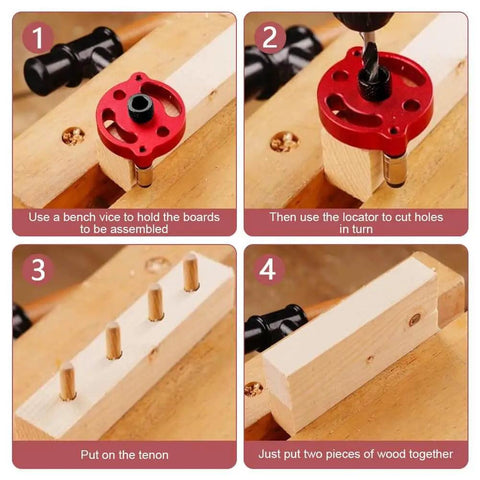 Centering Doweling Jig And Dowel Drill Guide For Perfect Straight Holes In Wood Panels 3 4 5 6 7 8 9 10mm