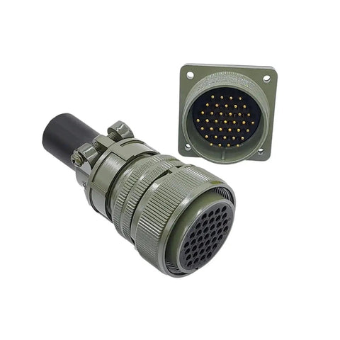 Mil Spec MIL-C 5015 Circular Connector With MS3102A Socket And 3108 Plug 28-21S, rugged aviation and industrial use