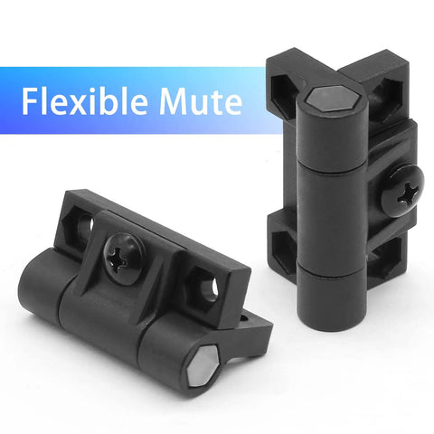 Adjustable Torque Position Control Hinges 2 Pack Black Door Gate And Cabinet Hinges With Screws E6 10 301 20 Durable Plastic Construction Easy Install For Cabinets Doors And Gates