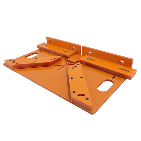 45 Degree Miter Cutting Jig For Door Frame Trim Cut Guide, Pro Grade Woodworking Tool With Durable Phenolic Board, top view