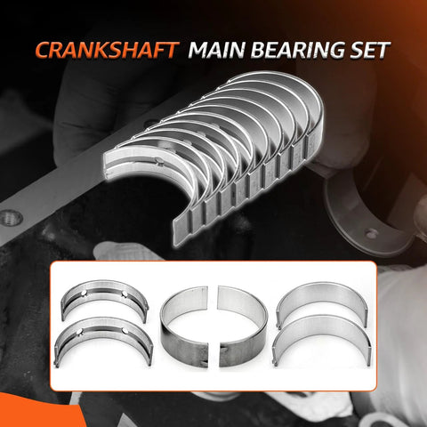 Beefed-Up Engine Main And Rod Bearing Set Replacement For Hyundai And Kia 2011-2016 Models Including Elantra 1.8L 2.0L