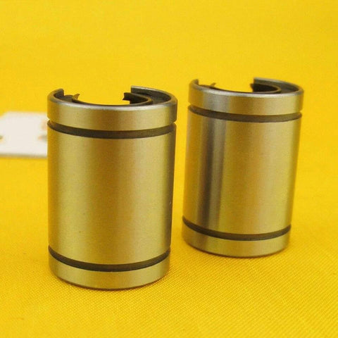 Two Pack LM16UU OP Precision Open Linear Motion Bushing Ball Bearing 16x28x37mm With Rubber Seals For Smooth Low Friction Movement High Rigidity Easy Maintenance Replacement Ideal For CNC 3D Printer And Automation Projects