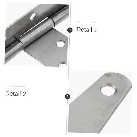 Close-up of 6 Pack Sturdy T Type Cabinet Hinges Thickened Hardware For Durable Furniture with detail views.