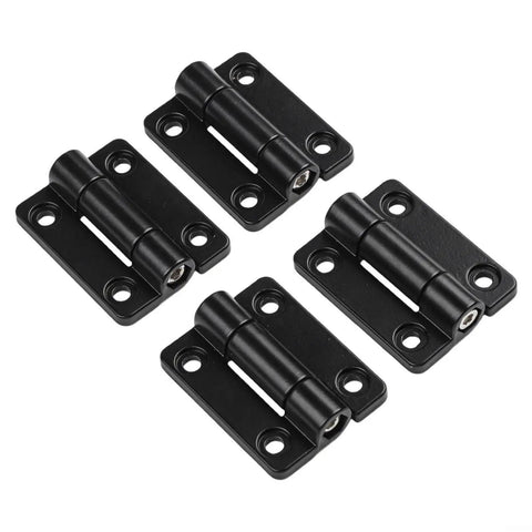 Adjustable Torque Damping Hinge Pack Of 4 For Cabinets And Industrial Settings With Beefy Black Construction Heavy Duty Zinc Alloy Build Includes All Mounting Screws For Quick Install On Doors Or Enclosures