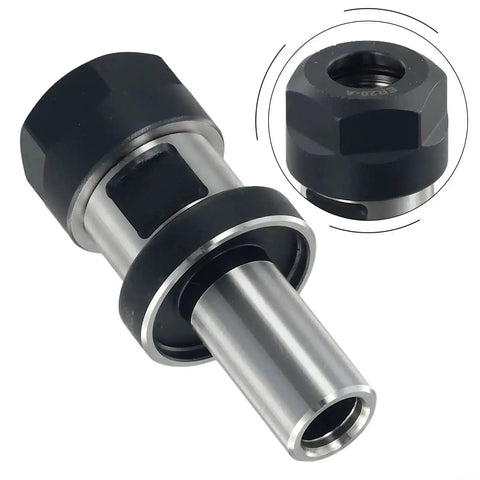 Collet Chuck Holder For Tomrach C3-4 ER20A 1.38L CNC Metalworking Tooling, 3/4 inch Shank, with collet nut, silver finish