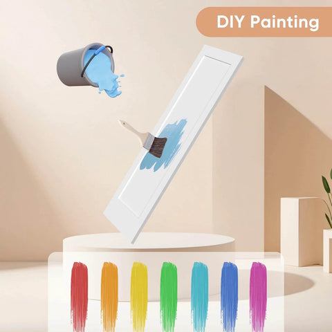 32 Inch By 80 Inch Sliding Pocket Door Kit white paintable door slab with paintbrush and color options