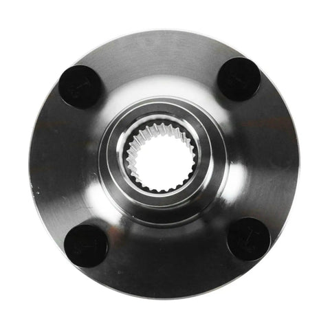 Front view of wheel hub from Front And Rear Wheel Bearing And Hub Kit Two Piece Set For Ford Escort 1991-2002 Mazda, Mercury.