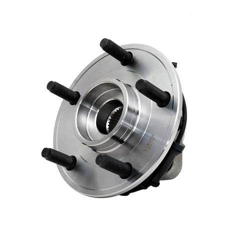 Beefed Up Front Wheel Bearing Hub Assembly Set Of 2 For 2011 To 2017 Jeep Wrangler And 2018 Wrangler JK With 5 Lug And ABS Front Position Left And Right OE Quality ISO TS Replacement close-up