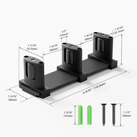 Sliding Closet Door Floor Guide With Adjustable Bottom Guide And 3 Roller System For Bypass And Barn Doors In Black Finish