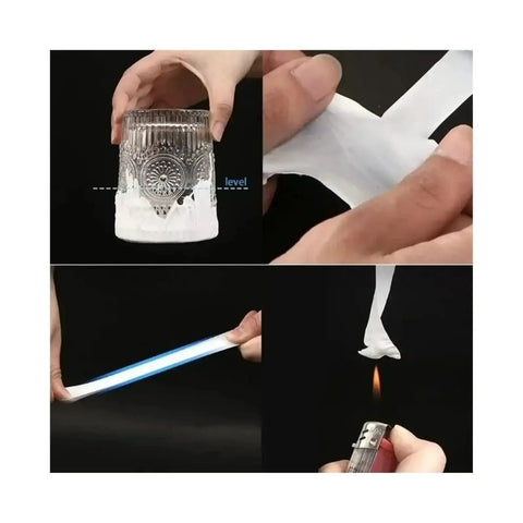Eight Rolls Half Inch By Four Hundred Ninety Four Inches Teflon Plumbers Tape Heavy Duty PTFE Pipe Sealant For Shower Heads And Gas Lines Waterproof Leak Resistant White Pro Grade Sealant That Stops Leaks shown in use on various surfaces