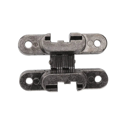 3 Pack 43mm Invisible Hinges For Cabinets And Small Doors 180 Degree Hidden Door Hinge Zinc Alloy Cross Black Plated Heavy Duty
