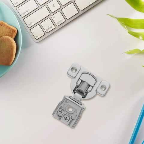 3D Adjustable Silent Cabinet Hinges For Frameless Kitchen Cabinets One Inch Short Arm Self Closing With Soft Close Damping Mechanism Hinge Set By Hohopeti on a desk