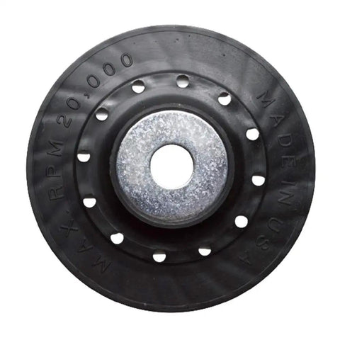 Heavy Duty Four Point Five Inch Sanding Backing Pad For Angle Grinders With Seven Eighths Arbor Resin Fiber Disc Polishing Pad For Grinding