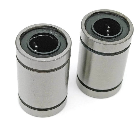 Two Pack LM8UU 8x15x24mm Linear Ball Bearings For CNC Machines And 3D Printers Smooth Motion Bushings 8mm Diameter Reliable LM8 CNC Parts Easy Lubrication And Installation