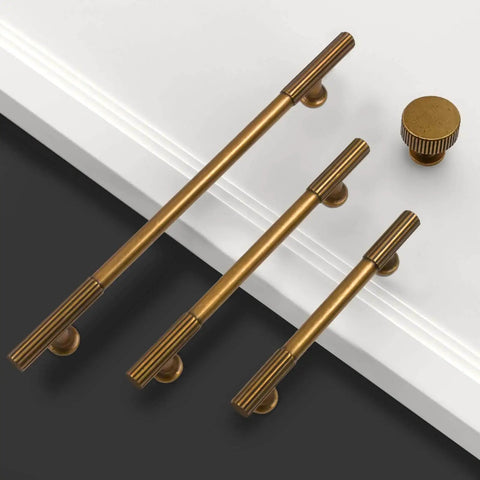 Antique Brass Cabinet Knobs For Dresser Drawers 10 Pack Zinc Hardware Durable Finish Easy Install Ideal For Kitchen Cabinets Living Rooms