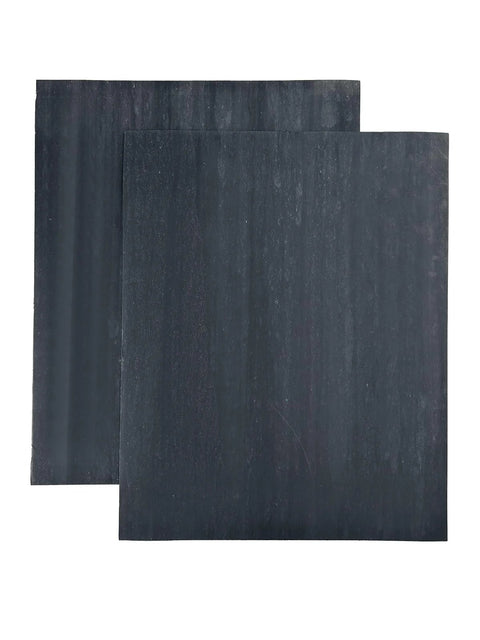 Two dark gray 1.2mm gasket paper sheets for automotive small-engine sealing.