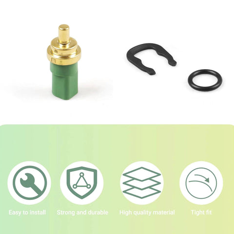 Engine Coolant Temperature Sensor For VW And Audi Cars Fits Jetta Golf Beetle Passat A4 A6 TT S4 S6 RS4 RS6 Allroad 1998 2010 059919501A Replacement with seals