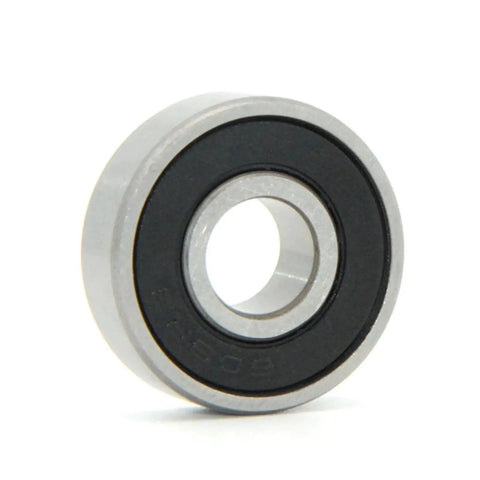 Close-up of a single bearing from the 4 Pack Vacuum Cleaner Motor Bearing Set Miniature Sealed Deep Groove 71749-2RS and 1602-2RS.