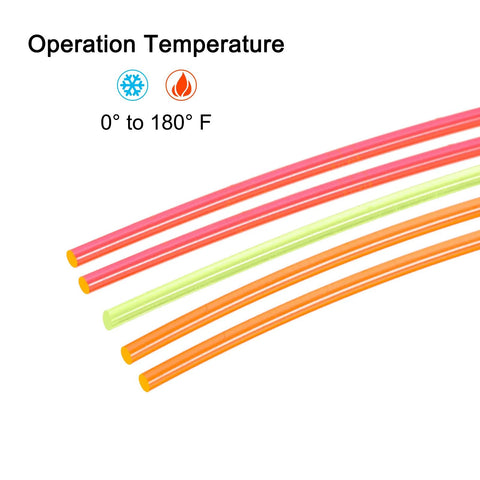 MECCANIXITY PMMA fiber optic rods, 1.5mm x 20cm, set of 5 in red, green, orange for sight filament