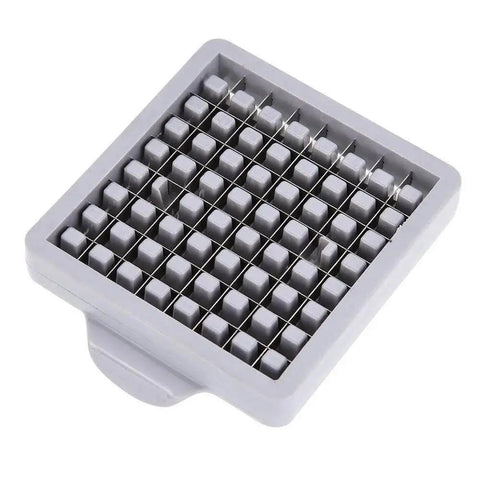 Close-up of a 64-hole blade from Stainless Steel Potato Cutter And French Fry Cutter Veg Slicer With 36 Hole And 64 Hole Blades
