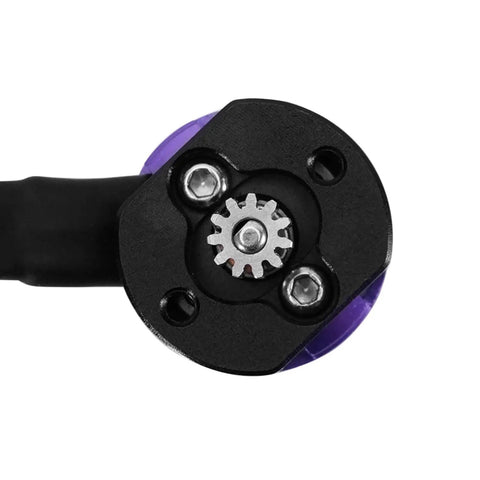 Stainless Steel 11T Motor Pinion Gear for 1721 Purple Viper Brushless Motor 0.4 Mod 2mm Shaft installed on device