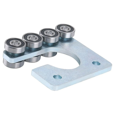 Eight Wheel Trolley Assembly Rollers For Strut Channel Trolley Fits One Five Eighths Inch Wide And Taller Unistrut Rubber Sealed Bearings