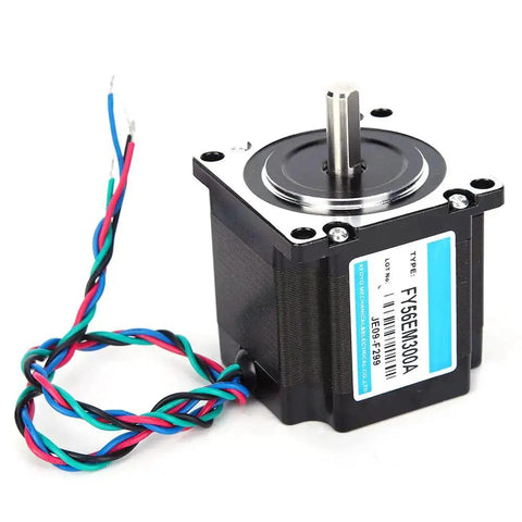Nema 23 Stepper Motor 24V 3A High Torque 1 Nm Two Phase Industrial Stepping Motor With Driver, front view.