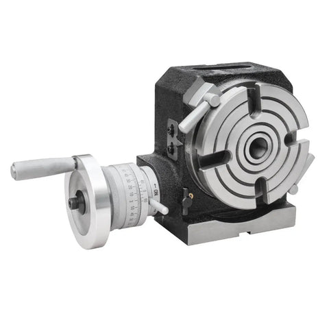 4 Inch Rotary Milling Table With Dividing Plates For Precision Indexing And Milling, Horizontal And Vertical Setup, MT2 Bore
