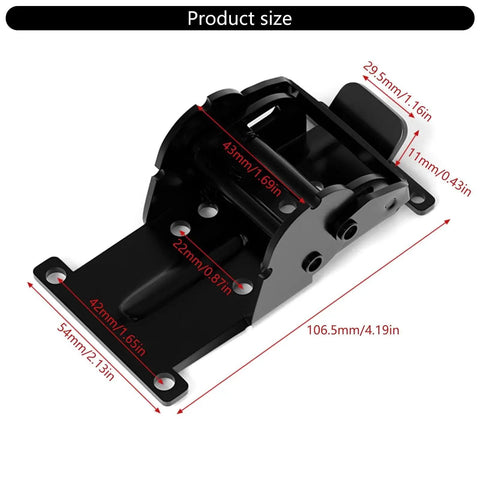 Industrial Locking Hinges 180 Degree Foldable Leg Brackets for Tables Beds and Workbenches dimensions diagram